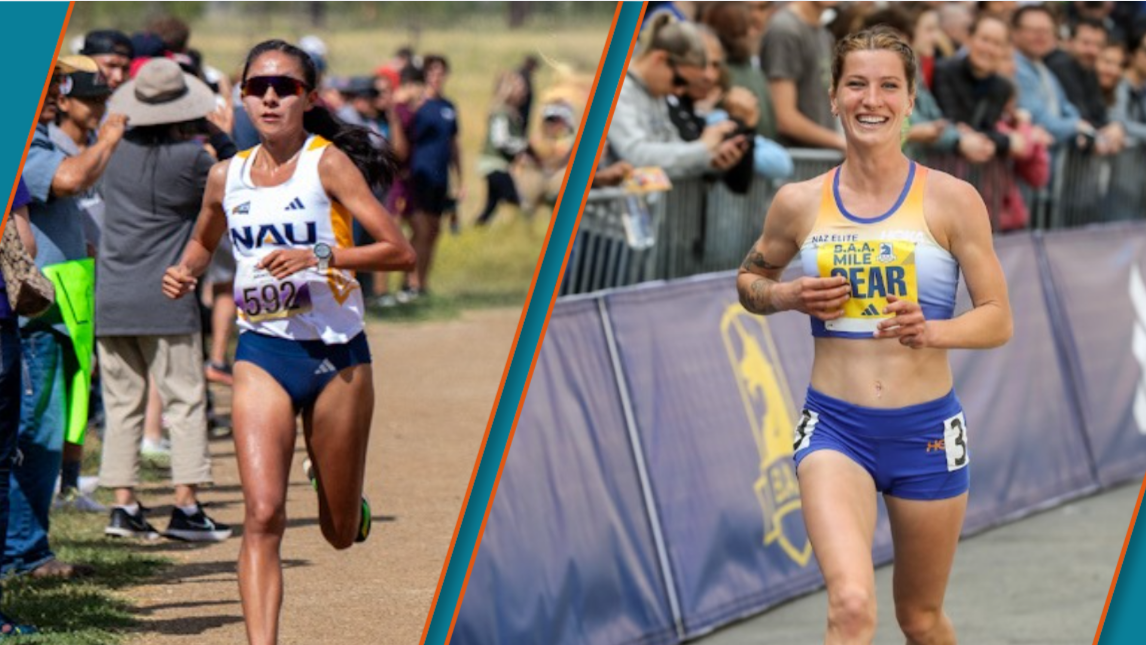 Ali Upshaw and Krissy Gear running