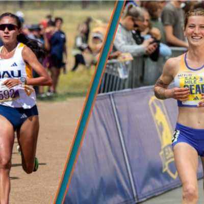 Ali Upshaw and Krissy Gear running